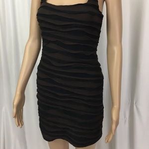 Free People Black Brown Dress